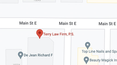 map for LTerry Law Firm