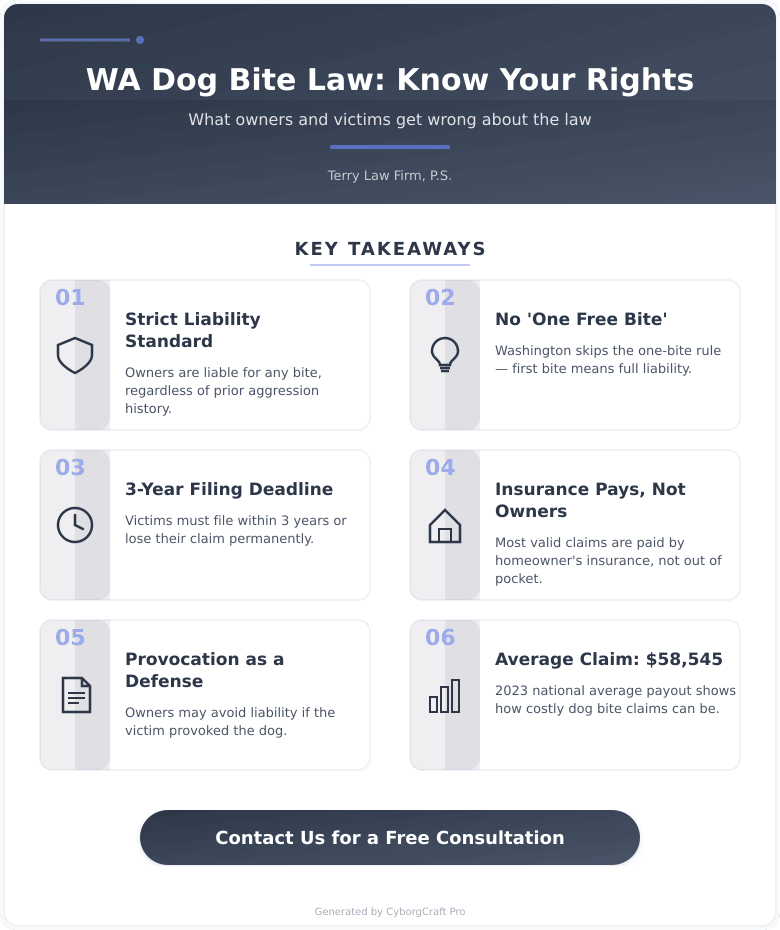 Dog Bites in Washington: What Most Owners (and Victims) Get Wrong About the Law